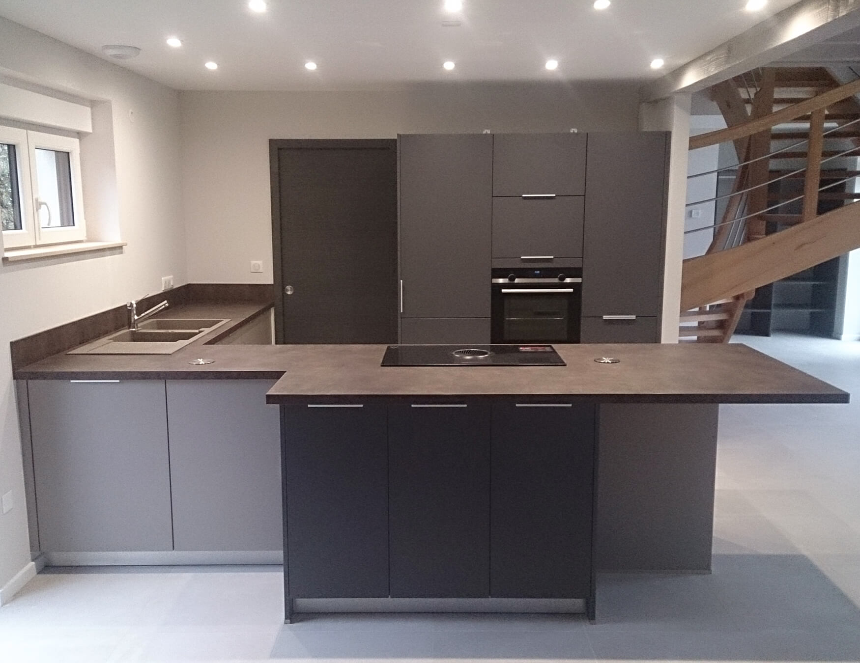 La cuisine de la famille B.<